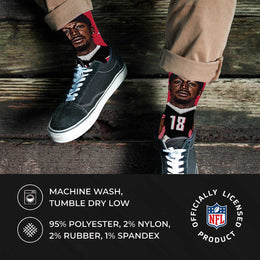 Atlanta Falcons FBF NFL Youth V Curve MVP Calvin Ridley Player Crew Socks - Red