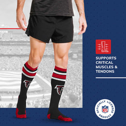 Atlanta Falcons NFL Adult Knee High-Performance Socks - Black