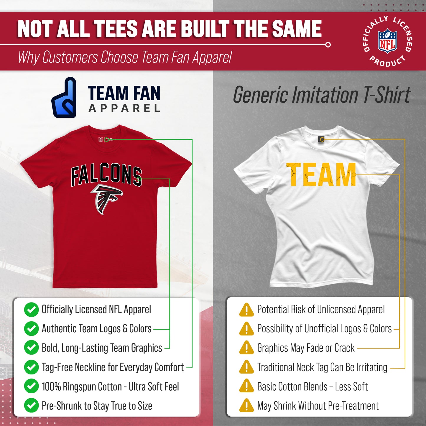Atlanta Falcons NFL Home Team Tee - Red