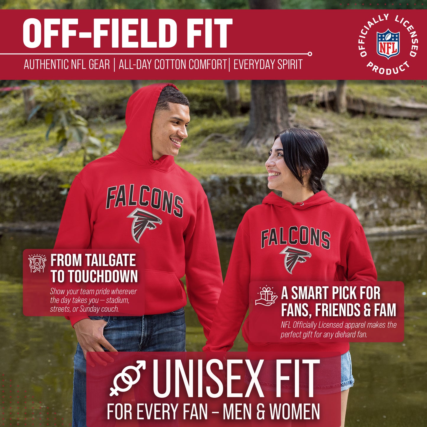 Atlanta Falcons NFL Home Team Hoodie - Red