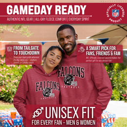 Atlanta Falcons NFL Adult Unisex All Star Soft Fleece Hooded Sweatshirt - Red Heather