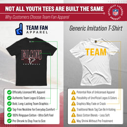 Atlanta Falcons NFL Youth Overtime Blueprint Football T-Shirt Unisex Tag Free Comfortable - Black