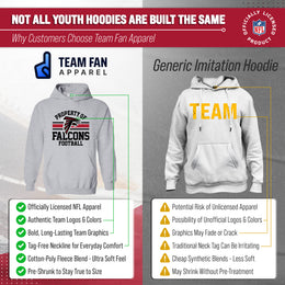 Atlanta Falcons NFL Youth Property Of Hooded Sweatshirt - Sport Gray