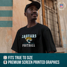 Jacksonville Jaguars NFL Core Fan Adult Pro Football T-Shirt - Black