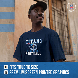 Tennessee Titans NFL Core Fan Adult Pro Football T-Shirt - Navy