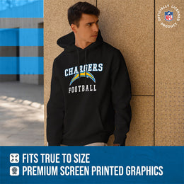 Los Angeles Chargers NFL Core Fan Adult Hooded Sweatshirt - Black