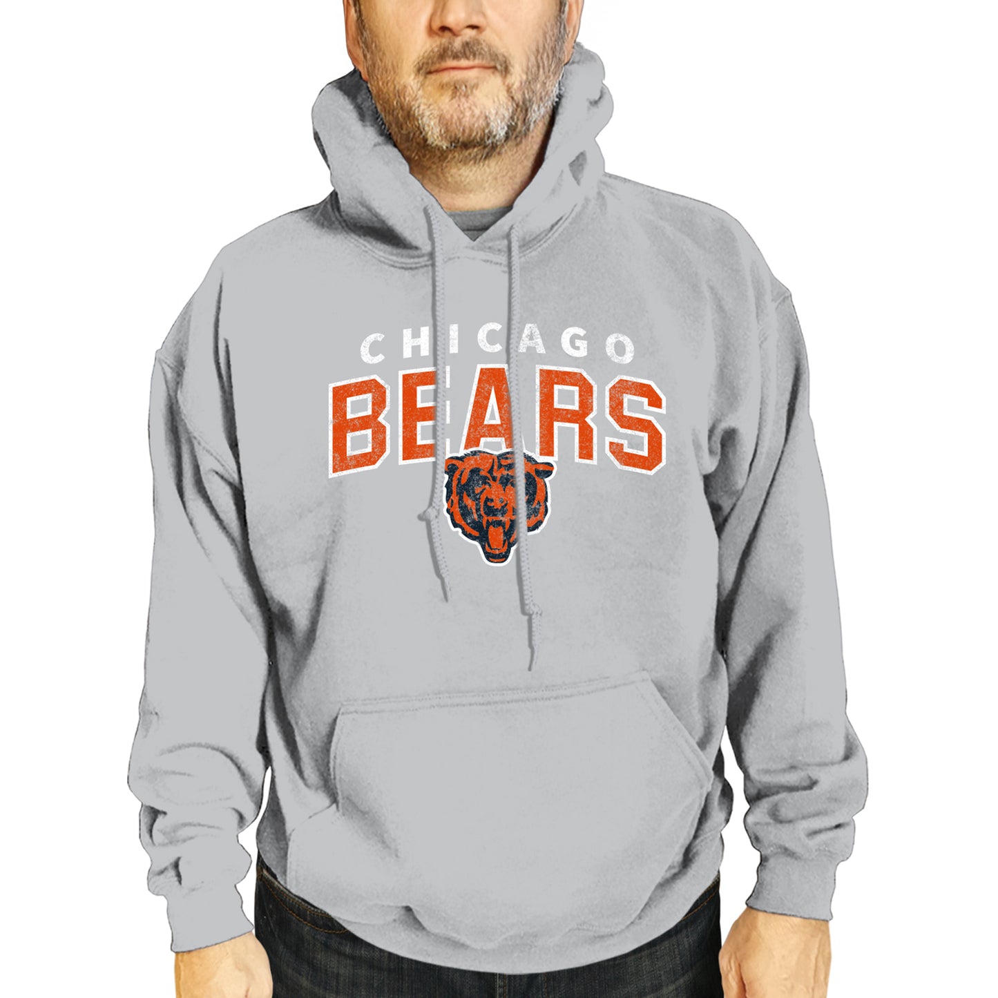 Chicago Bears NFL Adult Unisex Starting Fresh Ultra Soft Fleece Hooded Sweatshirt - Athletic Heather