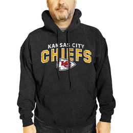 Kansas City Chiefs NFL Adult Unisex Starting Fresh Ultra Soft Fleece Hooded Sweatshirt - Black Heather