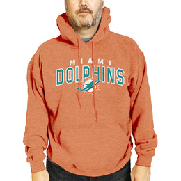Miami Dolphins NFL Adult Unisex Starting Fresh Ultra Soft Fleece Hooded Sweatshirt - Orange