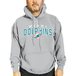 Miami Dolphins NFL Adult Unisex Starting Fresh Ultra Soft Fleece Hooded Sweatshirt - Athletic Heather
