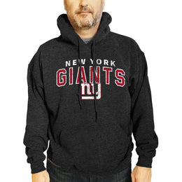 New York Giants NFL Adult Unisex Starting Fresh Ultra Soft Fleece Hooded Sweatshirt - Black Heather