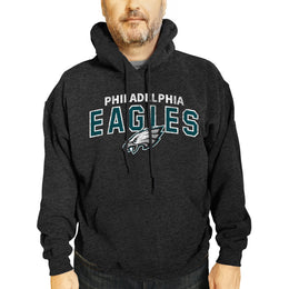 Philadelphia Eagles NFL Adult Unisex Starting Fresh Ultra Soft Fleece Hooded Sweatshirt - Black Heather