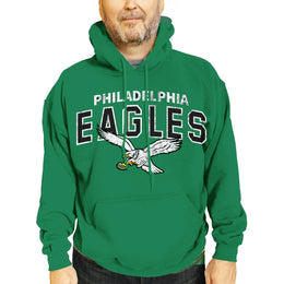 Philadelphia Eagles NFL Adult Unisex Starting Fresh Ultra Soft Fleece Hooded Sweatshirt - Kelly Green