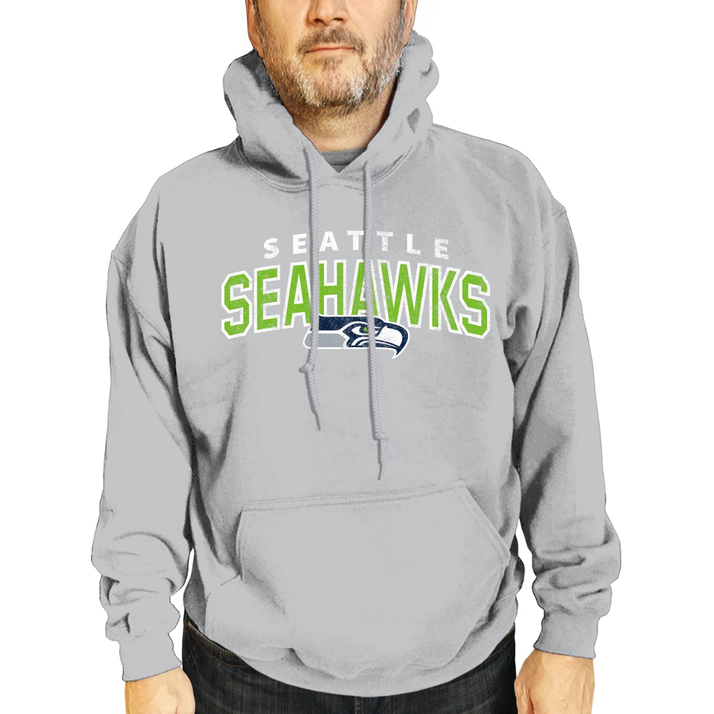 Seattle Seahawks NFL Adult Unisex Starting Fresh Ultra Soft Fleece Hooded Sweatshirt - Athletic Heather
