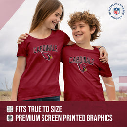 Arizona Cardinals NFL Youth Home Team Tee- Youth Pro Football T-Shirt For Boys & Girls Kids clothes - Crimson