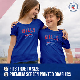Buffalo Bills NFL Youth Home Team Tee- Youth Pro Football T-Shirt For Boys & Girls Kids clothes - Royal
