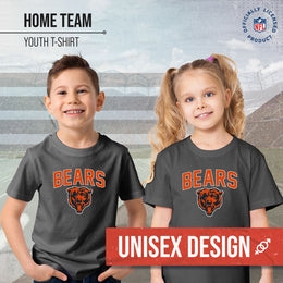 Chicago Bears NFL Youth Home Team Tee- Youth Pro Football T-Shirt For Boys & Girls Kids clothes - Sport Gray
