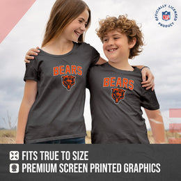 Chicago Bears NFL Youth Home Team Tee- Youth Pro Football T-Shirt For Boys & Girls Kids clothes - Sport Gray