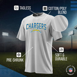 Los Angeles Chargers NFL Youth Home Team Tee- Youth Pro Football T-Shirt For Boys & Girls Kids clothes - White