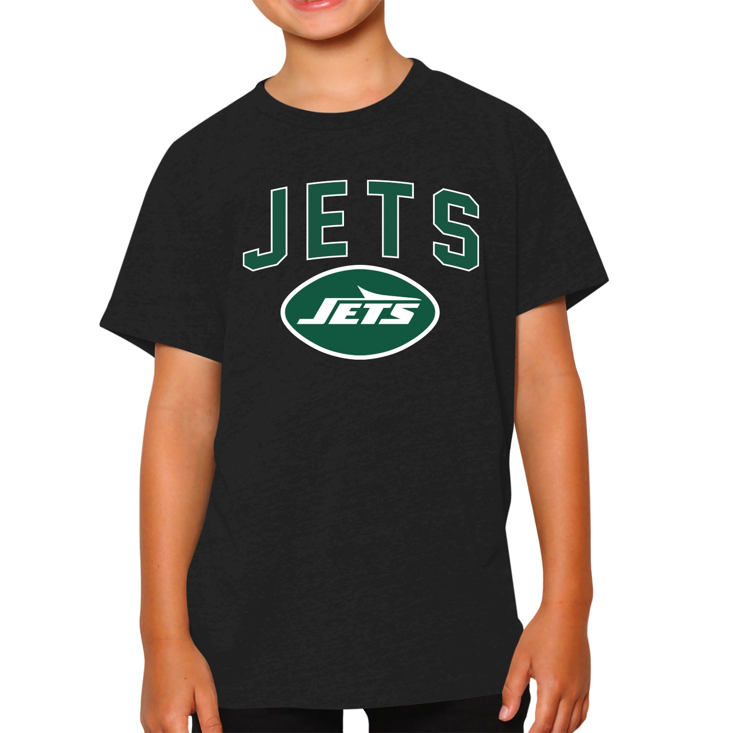 New York Jets NFL Youth Run City Tee - Black