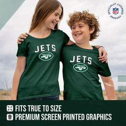 New York Jets NFL Youth Home Team Tee- Youth Pro Football T-Shirt For Boys & Girls Kids clothes - Green