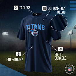 Tennessee Titans NFL Youth Home Team Tee- Youth Pro Football T-Shirt For Boys & Girls Kids clothes - Navy