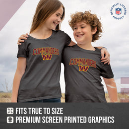 Washington Commanders NFL Youth Home Team Tee- Youth Pro Football T-Shirt For Boys & Girls Kids clothes - Sport Gray