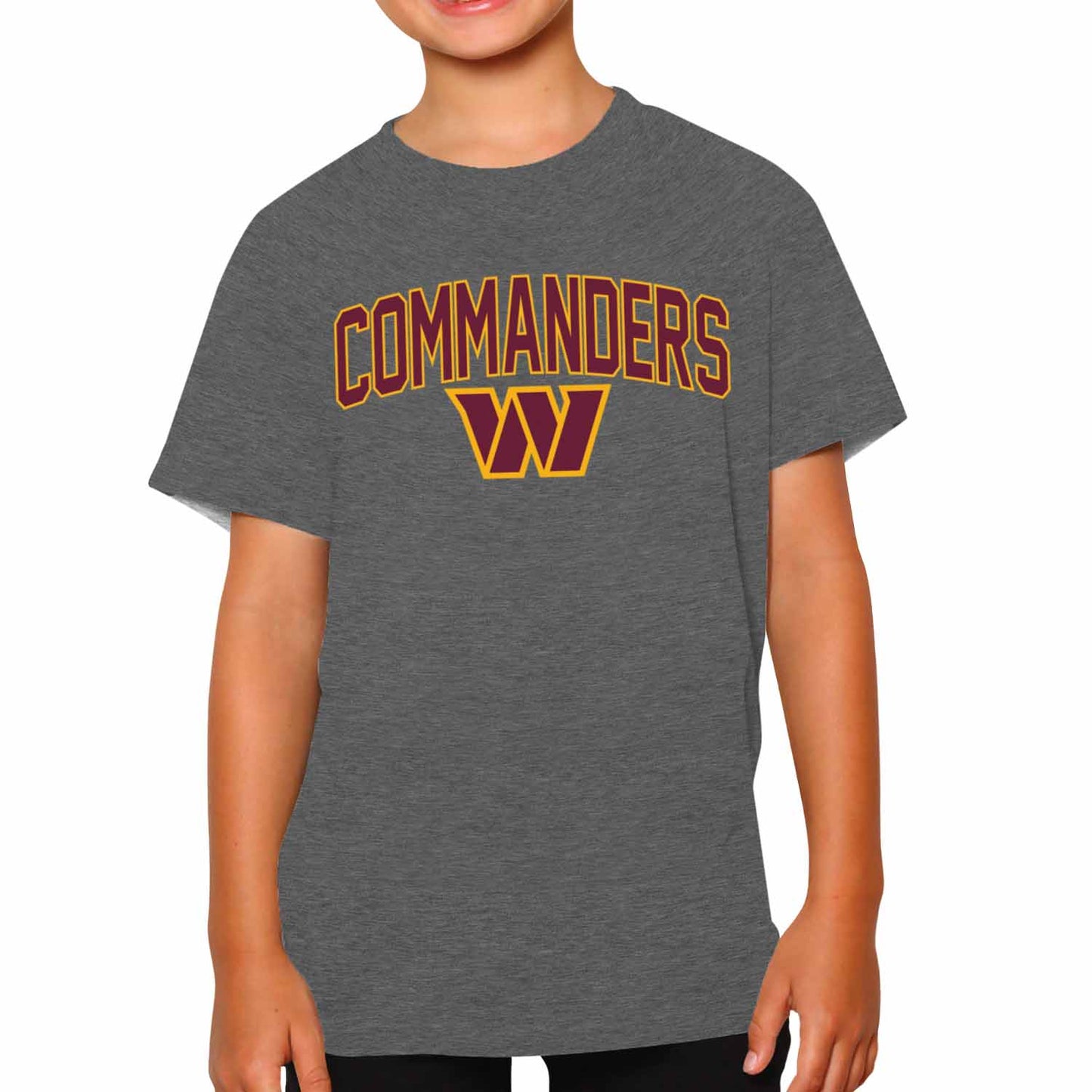 Washington Commanders NFL Youth Home Team Tee- Youth Pro Football T-Shirt For Boys & Girls Kids clothes - Sport Gray