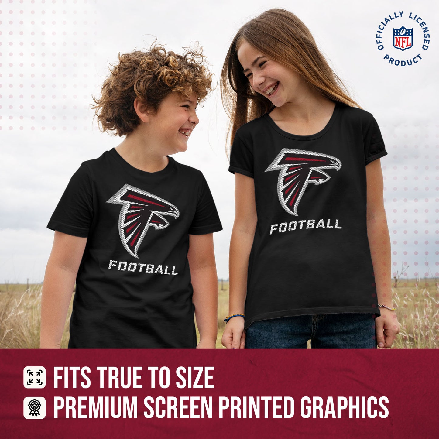 Atlanta Falcons NFL Youth Run City Tee - Black
