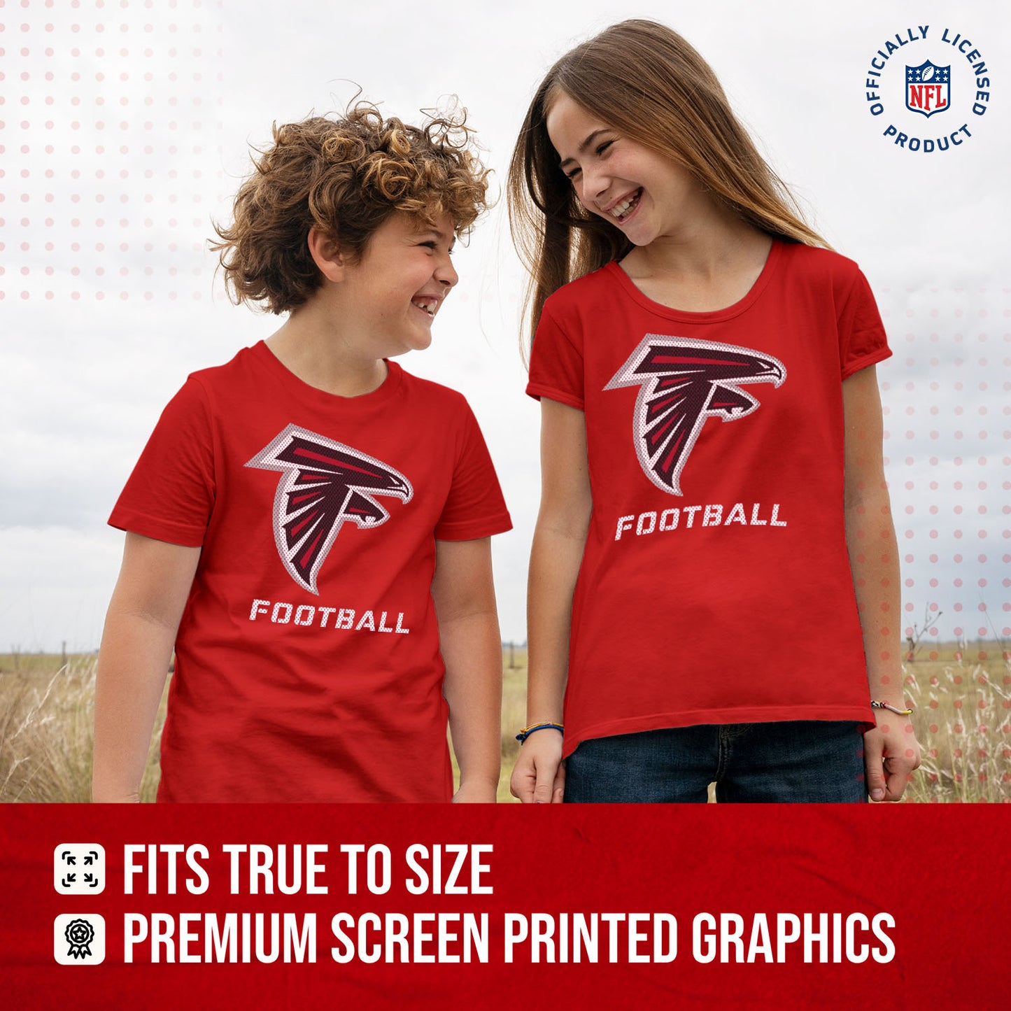 Atlanta Falcons NFL Youth Run City Tee - Red