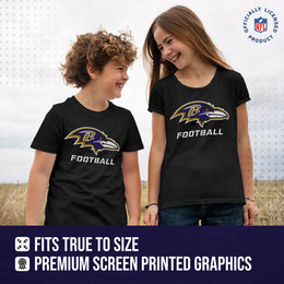 Baltimore Ravens NFL Youth Run City Tee - Black