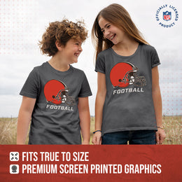 Cleveland Browns NFL Youth Run City Tee - Sport Gray