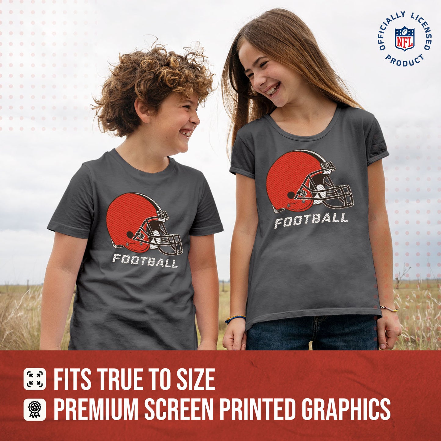 Cleveland Browns NFL Youth Run City Tee - Sport Gray
