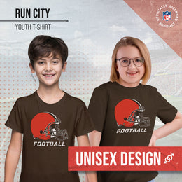 Cleveland Browns NFL Youth Run City Tee - Brown