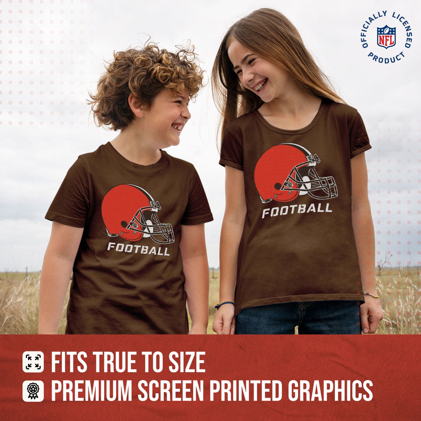 Cleveland Browns NFL Youth Run City Tee - Brown