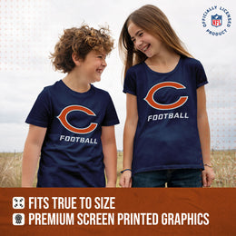 Chicago Bears NFL Youth Run City Tee - Navy