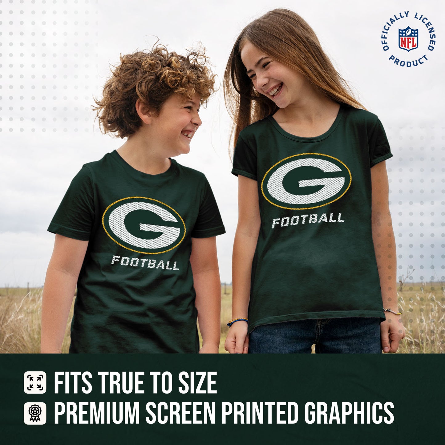 Green Bay Packers NFL Youth Run City Tee - Green