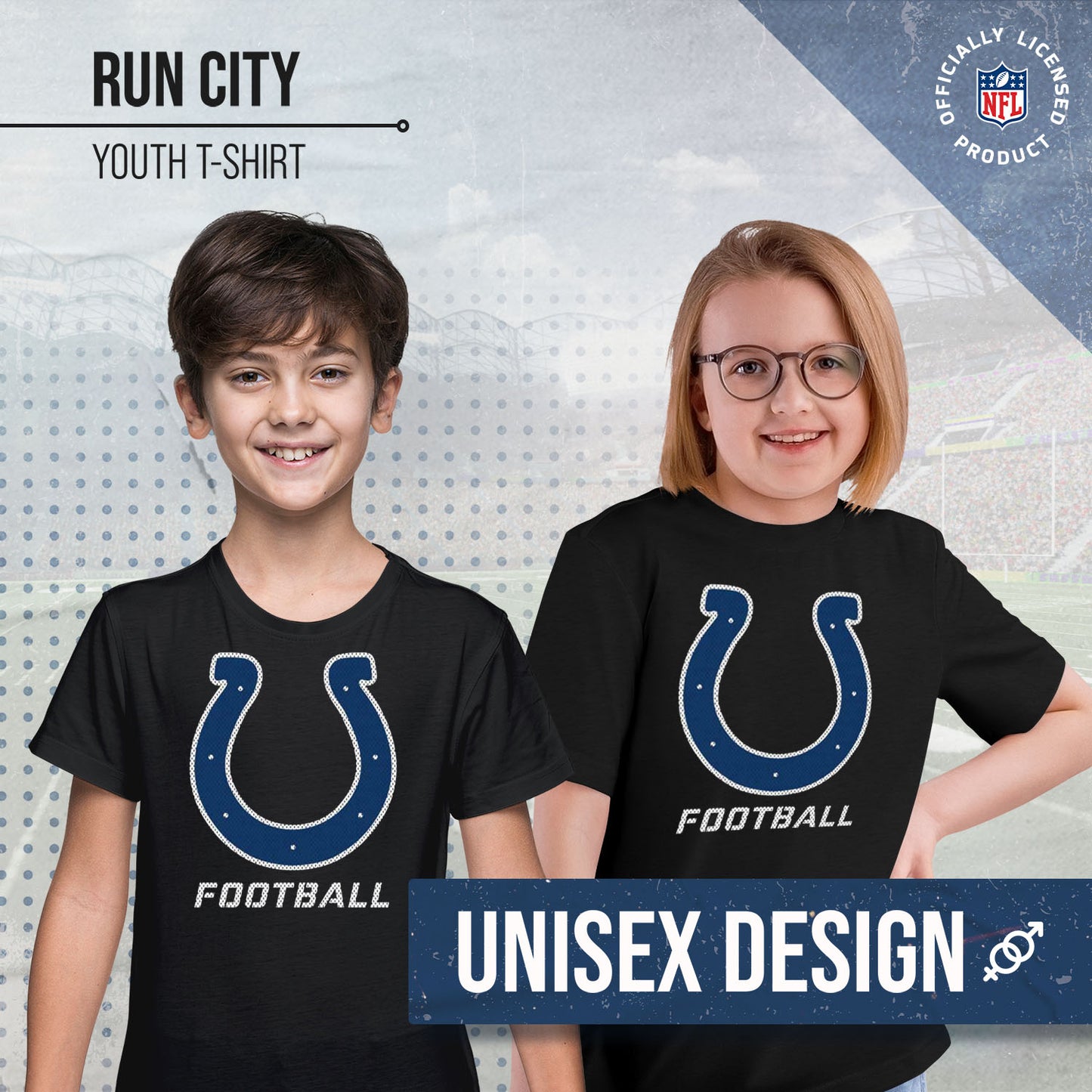 Indianapolis Colts NFL Youth Run City Tee - Black
