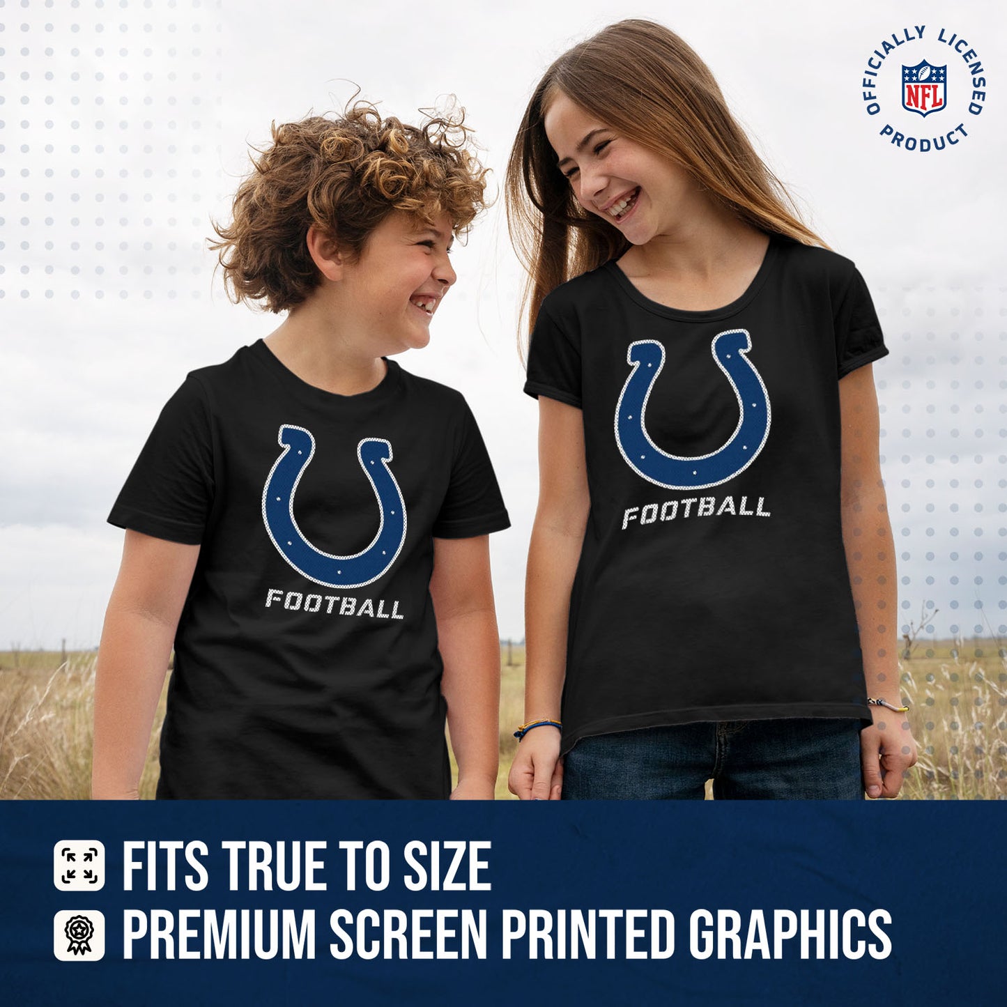 Indianapolis Colts NFL Youth Run City Tee - Black