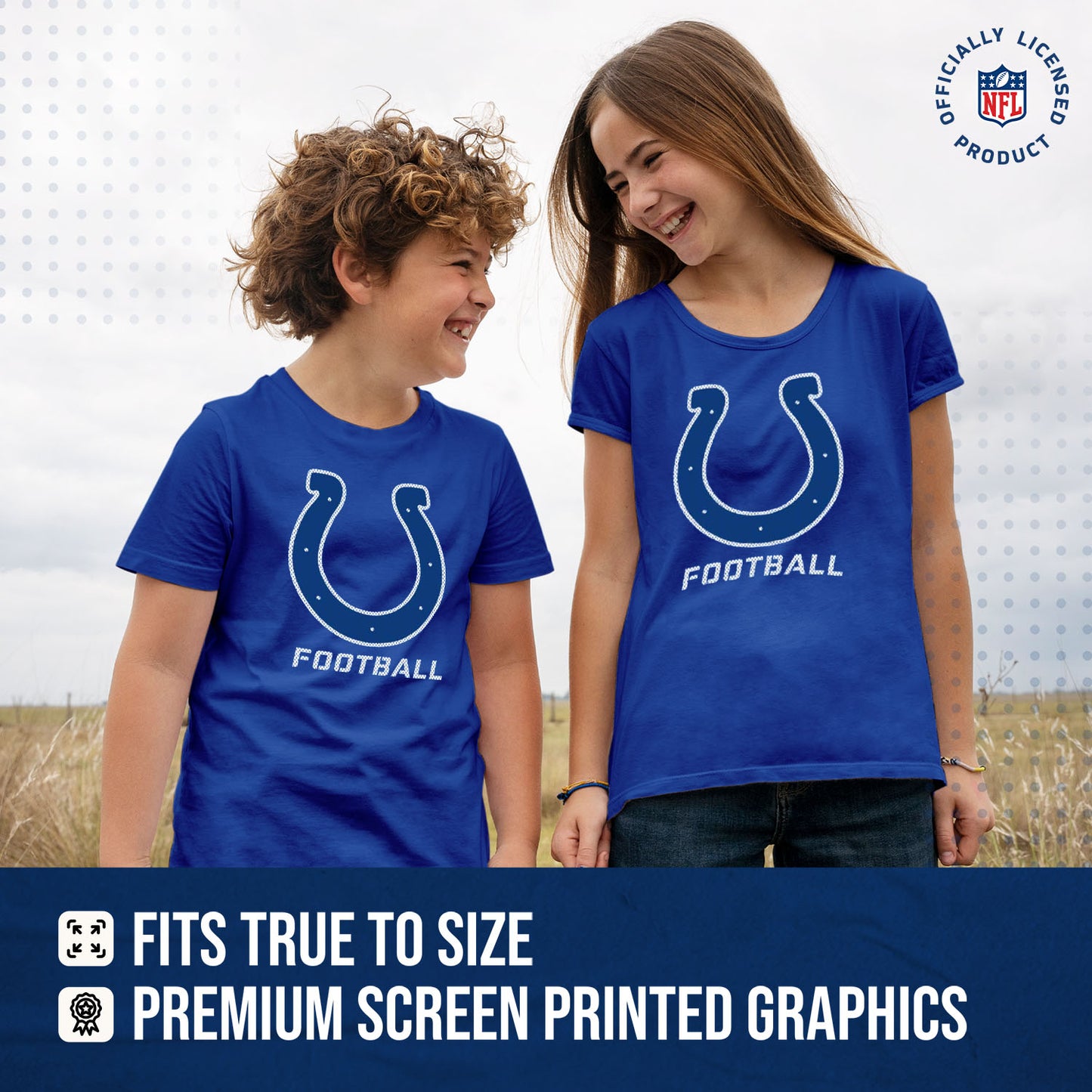 Indianapolis Colts NFL Youth Run City Tee - Royal