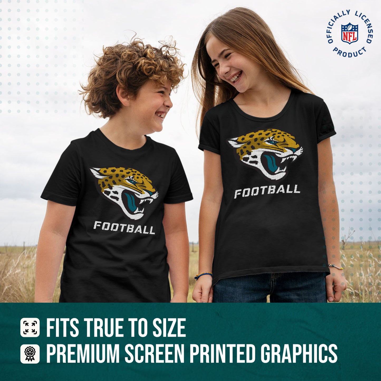 Jacksonville Jaguars NFL Youth Run City Tee - Black