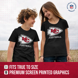 Kansas City Chiefs NFL Youth Run City Tee - Black