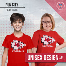 Kansas City Chiefs NFL Youth Run City Tee - Red