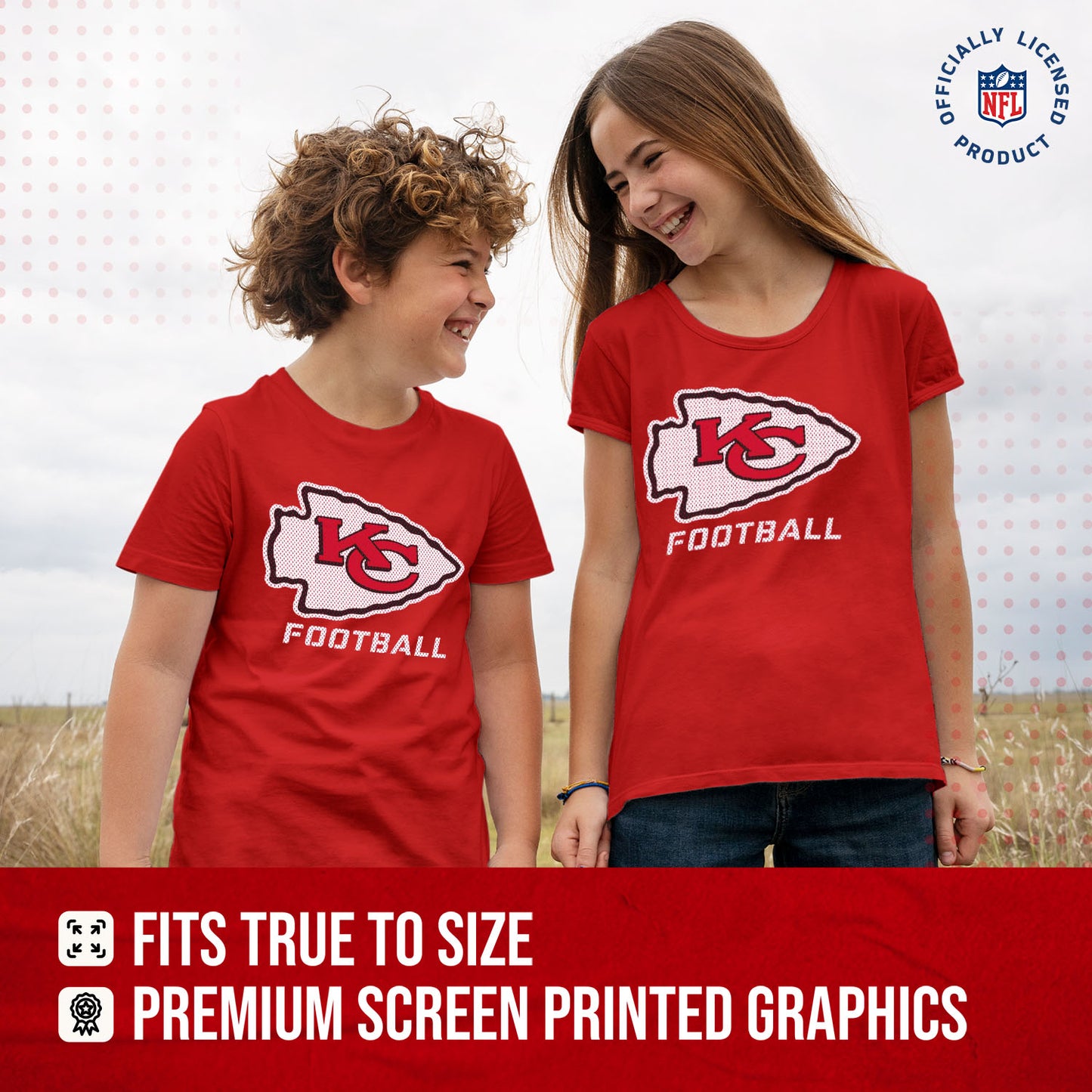 Kansas City Chiefs NFL Youth Run City Tee - Red