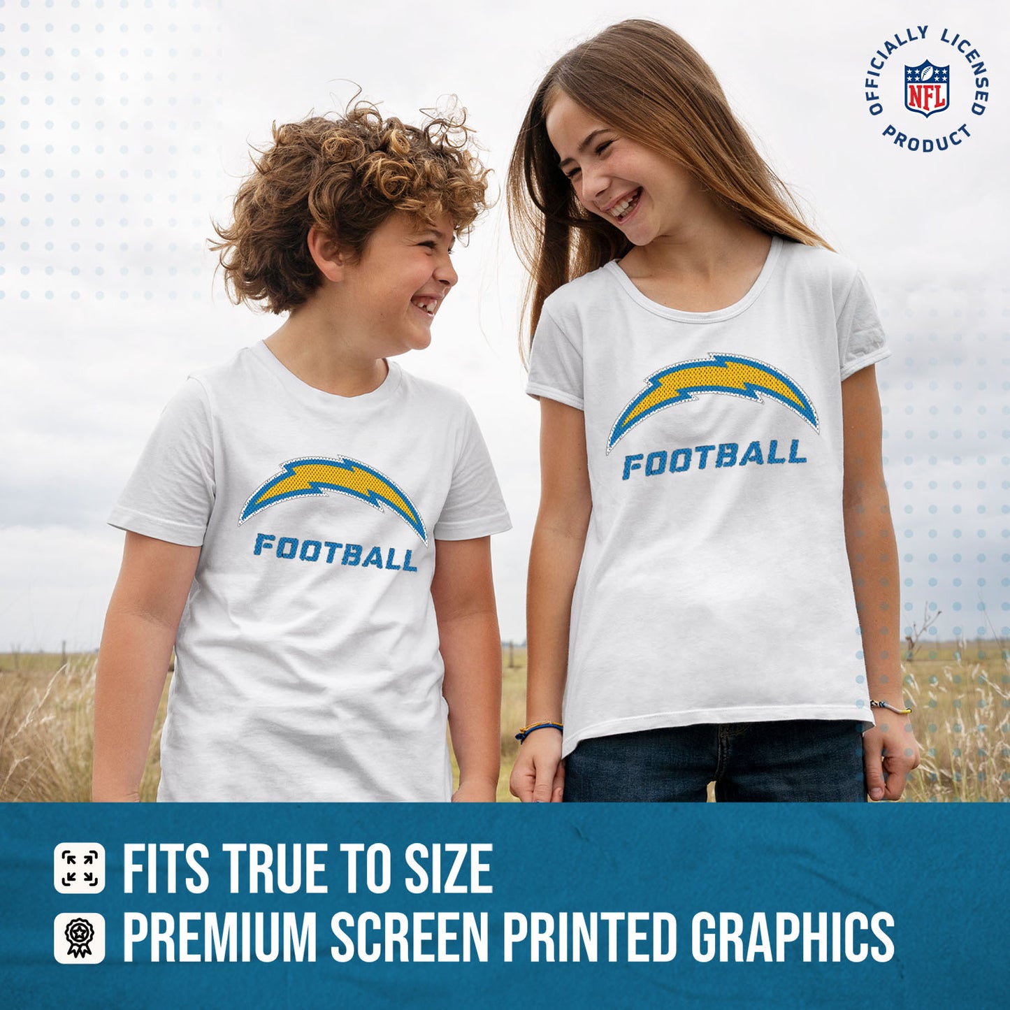 Los Angeles Chargers NFL Youth Run City Tee - White