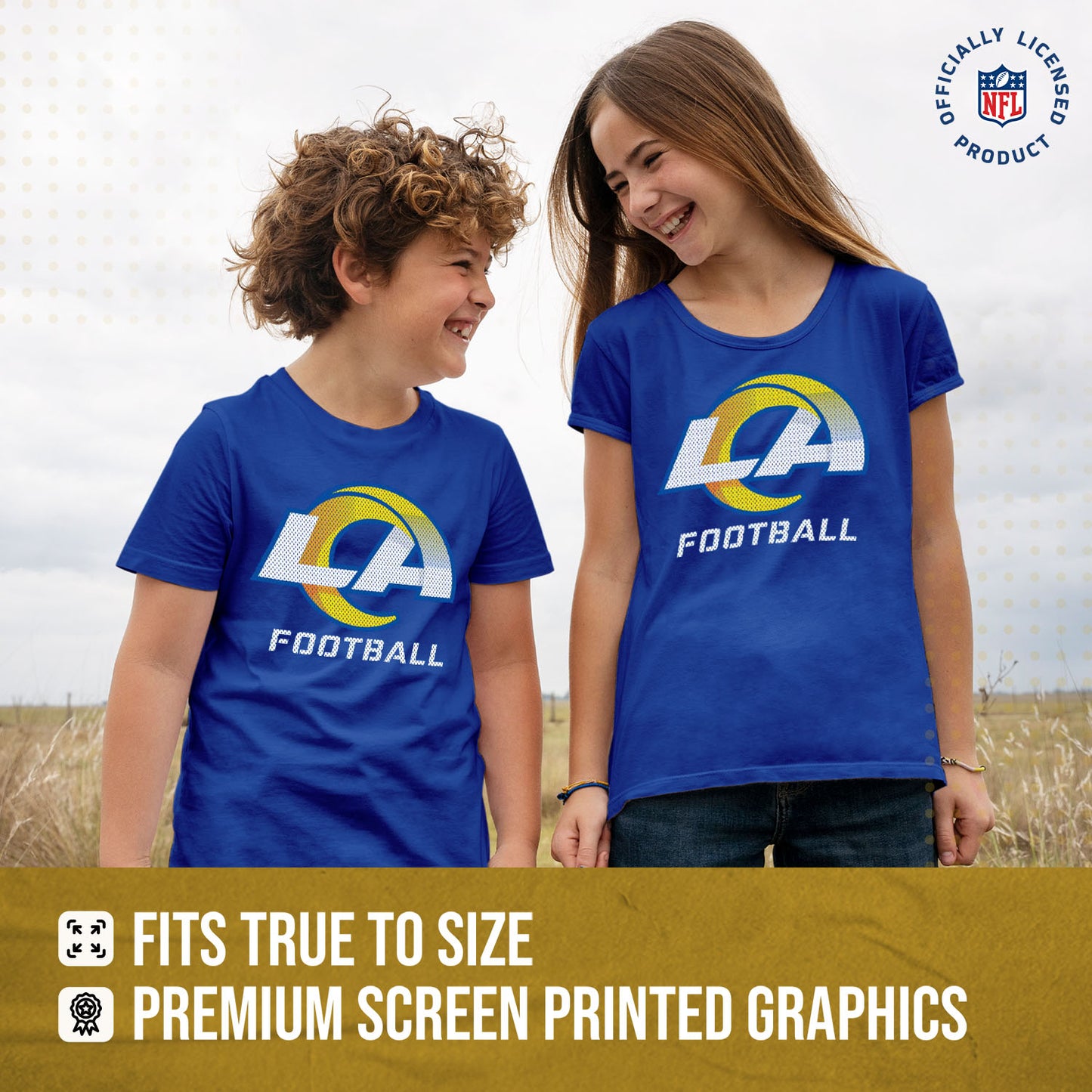 Los Angeles Rams NFL Youth Run City Tee - Royal