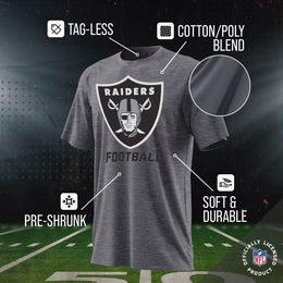 Las Vegas Raiders NFL Youth Run City Tee - Sport Gray