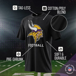 Minnesota Vikings NFL Youth Run City Tee - Black