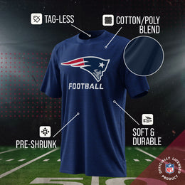 New England Patriots NFL Youth Run City Tee - Navy