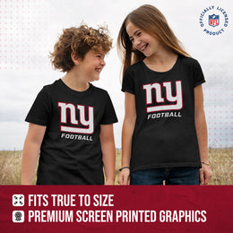 New York Giants NFL Youth Run City Tee - Black